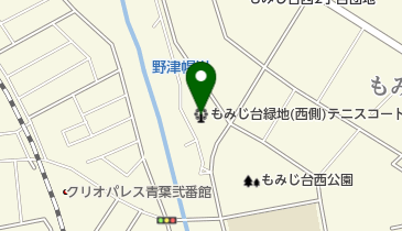 もみじ台緑地(西側)テニスコートの地図画像