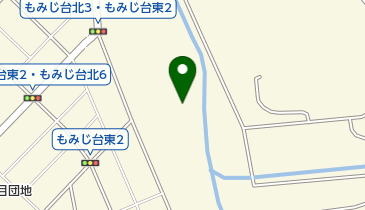 もみじ台緑地(東側)テニスコートの地図画像