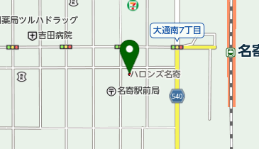 ハロンズ名寄の地図画像
