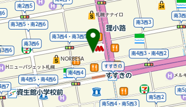 ウインズ札幌の地図画像