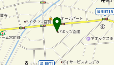 テキサス函館の地図画像