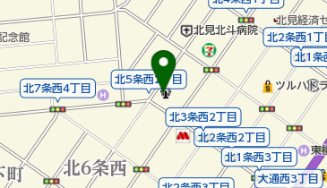 ボウル北見の地図画像