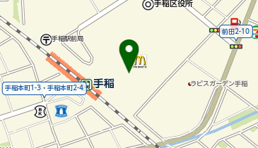 GiGO BOWLイオン札幌手稲駅前ショッピングセンターの地図画像