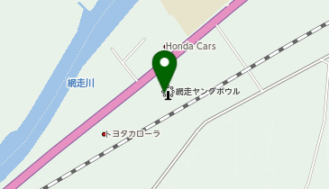 網走ヤングボウルの地図画像