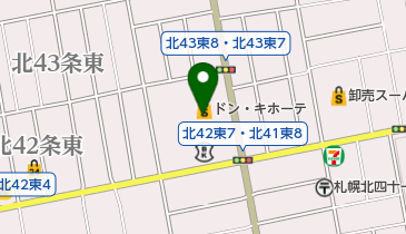 アドアーズ札幌北42条店の地図画像