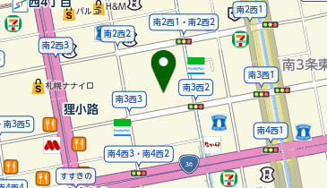 タイトーステーション札幌狸小路2丁目店の地図画像