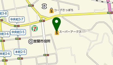 GiGOスーパーアークス室蘭中央の地図画像