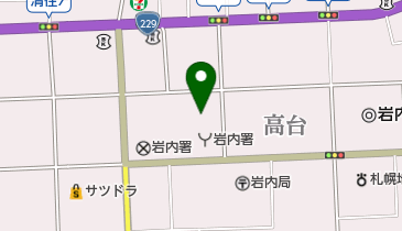 岩内町民プールの地図画像
