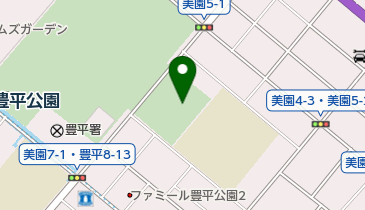 豊平公園温水プールの地図画像