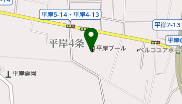 平岸プールの地図画像