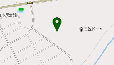 三笠市温水プールの地図画像