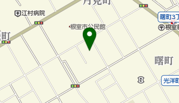 根室市温水プールの地図画像