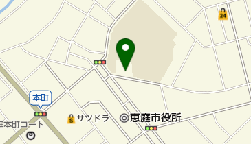 恵庭水泳プールの地図画像