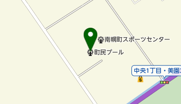 南幌町民プールの地図画像