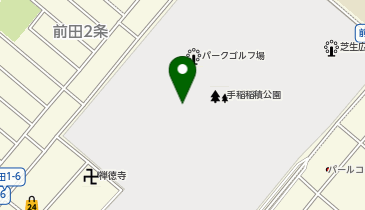 手稲稲積公園ゲートボール場の地図画像
