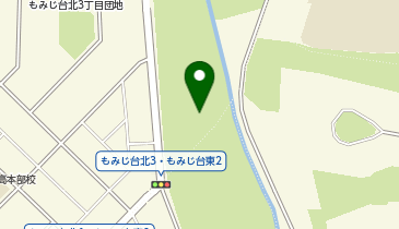 もみじ台緑地(東側)陸上競技場の地図画像