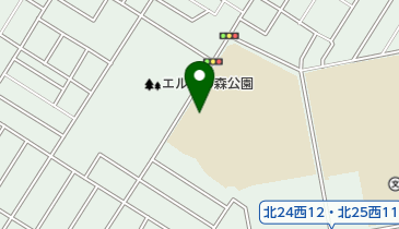 エルムの森公園パークゴルフ場の地図画像