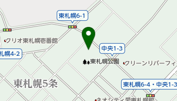 東札幌公園多目的広場の地図画像