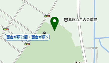 百合が原公園パークゴルフ場の地図画像