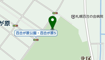 百合が原公園ゲートボール場の地図画像