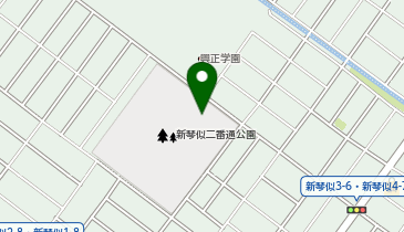 新琴似二番通公園パークゴルフ場の地図画像