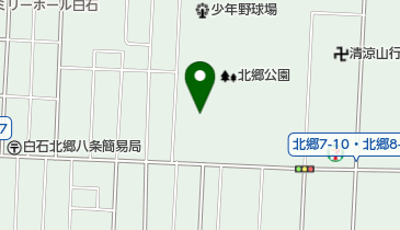北郷公園ゲートボール広場の地図画像