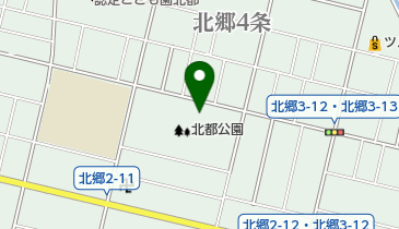 北都公園ゲートボール場の地図画像