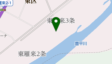 豊平川緑地パークゴルフ場の地図画像