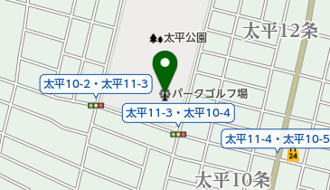 太平公園パークゴルフ場の地図画像