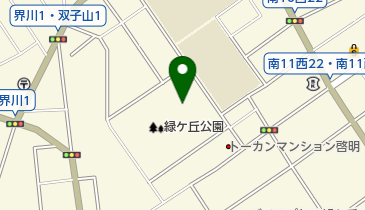 緑ケ丘公園ゲートボール場の地図画像