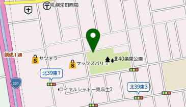 北40条東公園バスケットコートの地図画像