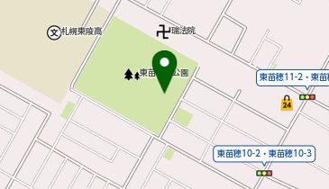 東苗穂北公園ゲートボール場の地図画像
