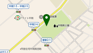 平岡南公園ゲートボール場の地図画像