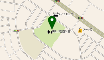美しが丘西公園ゲートボール場の地図画像