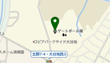 大谷地の森公園ゲートボール場の地図画像