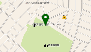 清田南公園ゲートボール場の地図画像