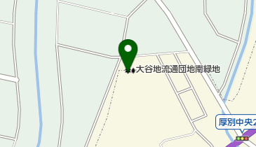 大谷地流通団地南緑地バスケットの地図画像