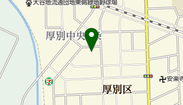 厚別いなほ公園ゲートボール場の地図画像