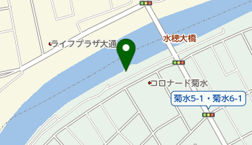 豊平川緑地サイクリングコースの地図画像