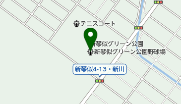 新琴似グリーン公園野球場の地図画像