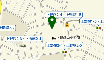 上野幌中央公園野球場の地図画像