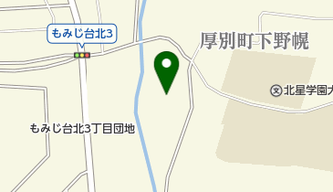 もみじ台緑地(東側)野球場の地図画像