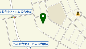 もみじ台東公園野球場の地図画像