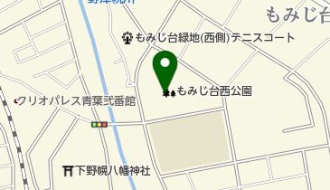 もみじ台西公園野球場の地図画像