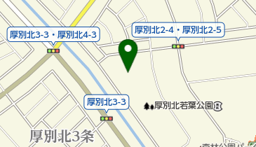 厚別北若葉公園野球場の地図画像