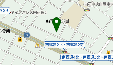 南郷丘公園野球場の地図画像