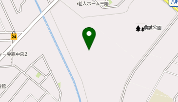 農試公園野球場の地図画像