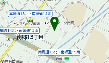 白石あかつき公園野球場の地図画像