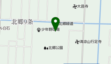 北郷公園野球場の地図画像