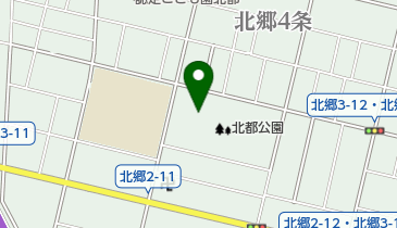 北都公園野球場の地図画像